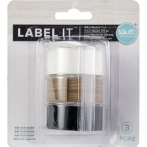 We R Memory Keepers LabelIT .75 inches Emboss Tape Rolls Neutral - £19.25 GBP