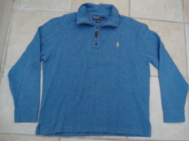 Polo Ralph Lauren Blue Long Sleeve Pullover jacket sweatshirt M - £27.16 GBP