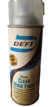 Vintage Deft Gloss Clear Wood Finish Fast Drying Aerosol Used/FULL  - $23.19