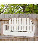 Bird Feeder Amish Made Recycled Plastic Swing Seed Feeder, White - $20.61