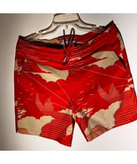 Tori Richard Red Graphic Swim Trunks – Size 32, Tradewind Technology Boa... - €29,99 EUR