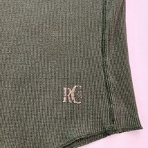 Authentic Red Camel 4-Button Men’s Green Cotton Sweatshirt Long Sleeve Sz Large image 6