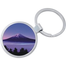 Snow Capped Mountain Keychain - Includes 1.25 Inch Loop for Keys or Back... - $10.77