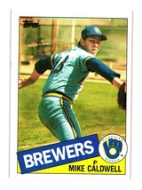 1985 Topps #419 Mike Caldwell Milwaukee Brewers - £1.49 GBP