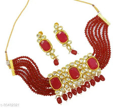 Bollywood Latest Indian Kundan New Gold Plated All color available Jewelry Set c - £6.05 GBP