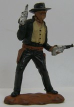 Western Outlaw in Black &amp; Dual Pistols   Made in England   BG3 - $14.99