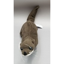 Vintage B J Toy Co 13&quot; Long Brown River Otter Cute  Plush Stuffed Animal Toy - £10.68 GBP