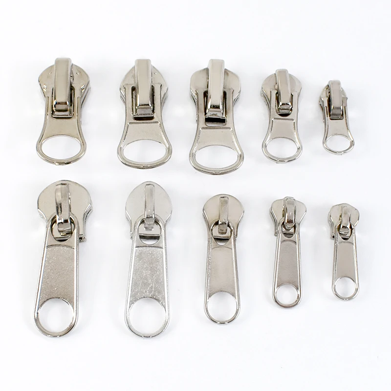House Home 10/20Pcs 3# 5# 8# Zipper Sliders for Nylon Resin Metal Zips Silver Zi - £19.75 GBP