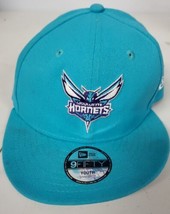 Charlotte Hornets Hat Mitchell &amp; Ness NBA Team Logo Snapback Cap Purple Rare - £12.53 GBP