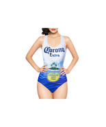 Corona Extra 44915-S Corona Extra Women Beach Scene One Piece Swimsuit -... - $967.44 MXN