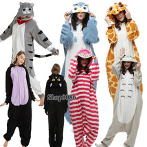 Adult Cat Kigurumi Women Pajamas Animal Cosplay Cartoon Onesis Halloween... - $25.99