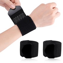 2 Pcs Carpal Tunnel Wrist Brace Ultra Thin Compression Support Strap Adjustable  - $17.34