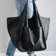 Soft Leather Oversized Tote Bag for Women Shopper Bags European and  Style Retro - £147.59 GBP