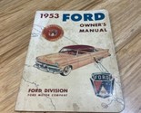 Vintage 1953 Ford Owner&#39;s Manual Original Automobile Automobilia KG JD - £11.83 GBP