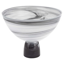 10 Mouth Blown Polish Glass Footed Centerpiece Bowl - £97.89 GBP