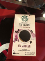 Starbucks Via Instant Italian Roast Instant Coffee Packets 8CT - £11.79 GBP