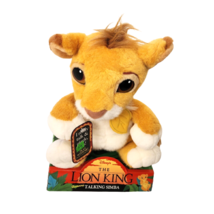 Vintage 1993 Disney The Lion King Talking Simba Stuffed Animal Plush Toy W Tag - $65.55