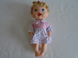 13&quot; BLONDE BABY ALIVE &quot;ALL GONE&quot; INTERACTIVE BABY DOLL BY HASBRO 2009 EUC - $14.99