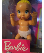 Barbie BABY INFANT Doll house Accessory BLONDE BABY milk bottle 2 diapers - £3.55 GBP