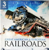 2011 Great American 7 European Railroads 3 DVD Set Limited Series Trains... - $468.48 MXN