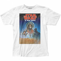 Star Wars Original Trilogy A New Hope Ep. IV Poster T-Shirt White - £11.95 GBP