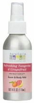 NEW Aura Cacia Room and Body Mist Refreshing Tangerine and Grapefruit 4 ... - £9.03 GBP