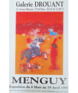 Frederic Menguy - Poster Original Exhibition - Gallery Drouant Paris - 1997 - £125.13 GBP