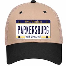 Parkersburg West Virginia Novelty Khaki Mesh License Plate Hat - £23.17 GBP