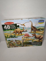 Melissa And Doug Dinosaurs Floor Puzzle 48pc, 2’ X 3’, Complete box - £9.16 GBP