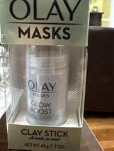 2X Olay Masks Glow Boost - White Charcoal Clay Stick Mask, 1.7 oz - £5.53 GBP