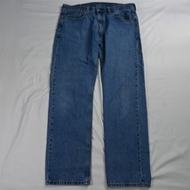 Levis 36 x 34 505 Straight Fit Light Stonewash Denim Jeans - $27.43