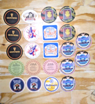 Lot of 22 Beer Coaster! Guinness, Hard Rock, Sam Adams, DeGroen&#39;s Weeping Radish - £9.95 GBP