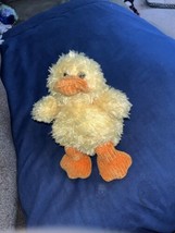 Color Rich Yellow Duck Plush Small Mini Fluffy Baby Toy Play Buddy Friend - £5.55 GBP