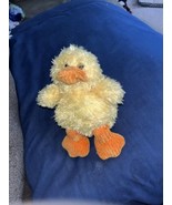 Color Rich Yellow Duck Plush Small Mini Fluffy Baby Toy Play Buddy Friend - £5.47 GBP