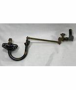 Antique Victorian Brass Gas Light Wall Sconce Swivel Arm Lamp Part - €38,69 EUR