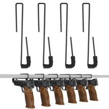 4 Pack Gun Safe Pistol Hangers Handgun Rack Organizer for Storage Displa... - $16.28