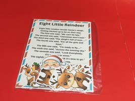 Eight Little Reindeer - Flannel Felt Board Laminated Story And Pieces - £9.45 GBP