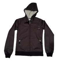 Oakley Jacket Size Extra Small XS Gray Black Full Zip Hooded Logo - $27.87