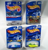 4 Mattel Hot Wheels Cars 67 Doge Charger, Outsider 2000, 64 Lincoln, Rail Rodder - £8.39 GBP