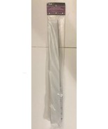 Bali 2-1/2&quot; Wide White Adjustable Pocket Curtain Window Panel Rod 28-48&quot;... - $26.73 CAD