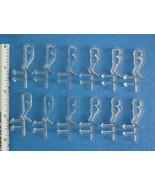 12 pcs Clear Hidden Valance Clips For Faux &amp; Wood Venetian Blinds Parts - £9.09 GBP