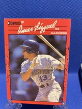 Omar Vizquel 483 1990 Donruss Baseball Card Error - £11.99 GBP