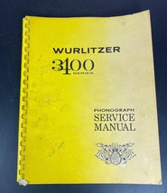 Original WURLITZER 3400 Series Phonograph Jukebox Service Manual Read Vi... - £7.89 GBP