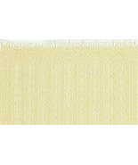 Artisan Handwoven Mini Rug/Table Mat 9.5&quot; x 12.25&quot; Cornsilk #12, Rayon - $95.00