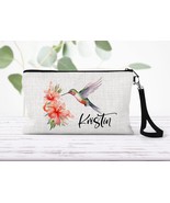 Personalized Hummingbird Makeup Bag, Hummingbird Gifts For Mom, Cute Pen... - £12.50 GBP