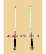 Pair Of Medieval Times Knight Light Up Cross Swords 44” - Multicolor Lig... - €54,60 EUR