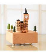 Wooden Music Box Featuring London Big Ben with Small Moving Car - $87.70 CAD