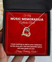 Music Memorabilia Collector Aunt Necklace Birthday Gifts - Love Pendant  - £39.92 GBP