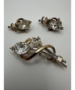 Vintage 1951 Trifari Alfred Philippe Gems Of India Brooch Earring Set Ex... - £155.95 GBP