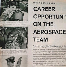 1961 US Air Force Aerospace Team Advertisement Military Recruitment DWII32 - $363.77 MXN